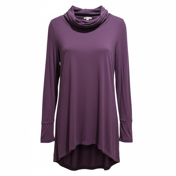 Cuddl Duds Tops - Cuddl Duds Women's Plum Cowl Neck Tunic